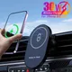 Caricabatterie wireless per auto magnetici da 30 W Supporto per telefono con presa d'aria per Magsafe iPhone 16 15 14 13 12 Pro Max Supporto di ricarica rapida per auto