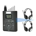 1pc portatile Stereo digitale trasmettitore FM Mini stazione Radio con microfono Audio lancio 500