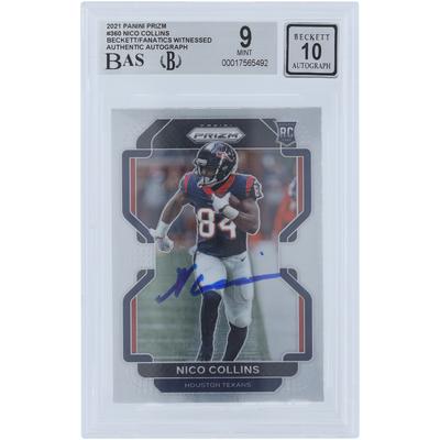 V106832 TEXAN Nico Collins Houston Texans Autogramm 2021 Panini Prizm #360 Beckett Fanatics Zeuge Authentizität 9/10 Rookie-Karte 12 Nico Collins AUT PAA TRADING CARDS 45646 AUTTRC CA01F06886 #36 Image