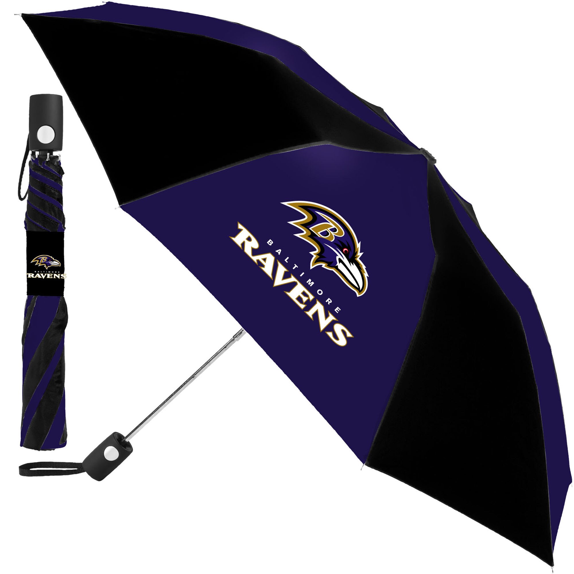 Automatisch faltbarer Regenschirm der Baltimore Ravens Image