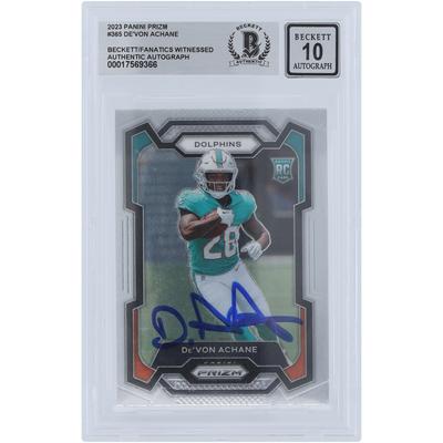 V106832 DOL De'Von Achane Miami Dolphins signiert 2023 Panini Prizm #365 Beckett Fanatics bezeugt authentifiziert 10 Rookie-Karte De’Von Achane AUT PAA TRADING CARDS 45666 AUTTRC CA01F06913 #22 Image