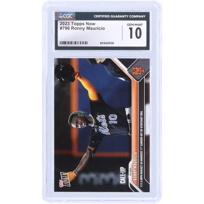 V106832 Mets Ronny Mauricio New York Mets 2023 Topps Jetzt 117,3 MPH Rakete ist der härteste 1. Karriere-Hit der Statcast-Ära #796 CGC authentifiziert 10 Rookie-Karte 10 Ronny Mauricio UNS TPP TRADING CARDS 45664 COLTRC CC01BB1537 #77 Image