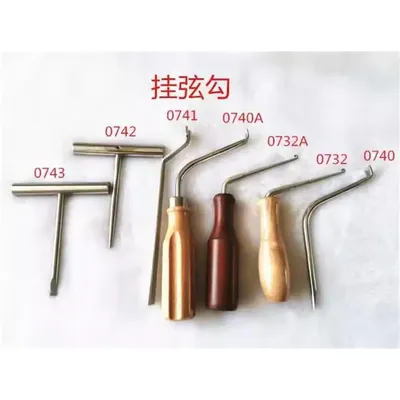 Piano tuning tool Vertical piano triangle string hook string distance gauge Stainless steel string stringer