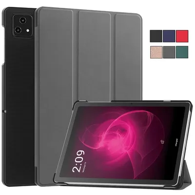 For T-Mobile REVVL TAB 5G Case 10.36" Trifold Magnetic Leather Stand Hard Smart Cover For Funda T