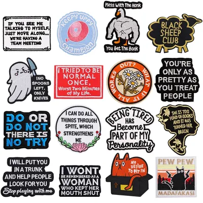 Embroidery Funny Cartoon Patch Iron On Patches For Clothing Patches for Jackets DIY Sew Patch