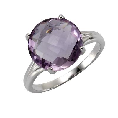 Zeeme - Ring 925/- Sterling Silber Amethyst lila 4,7ct. Ringe 1 ct Damen