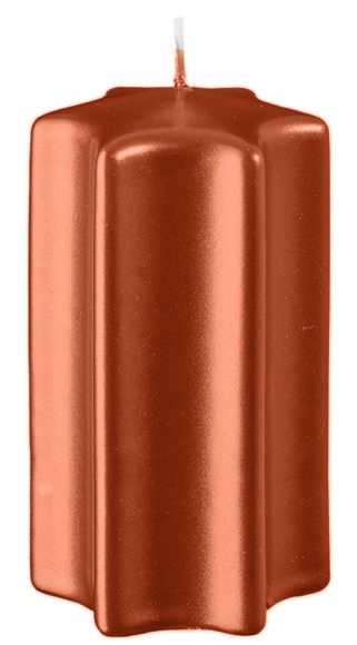 Sternkerzen Kupfer 100 x Ø 60 mm, 8 Stück Image