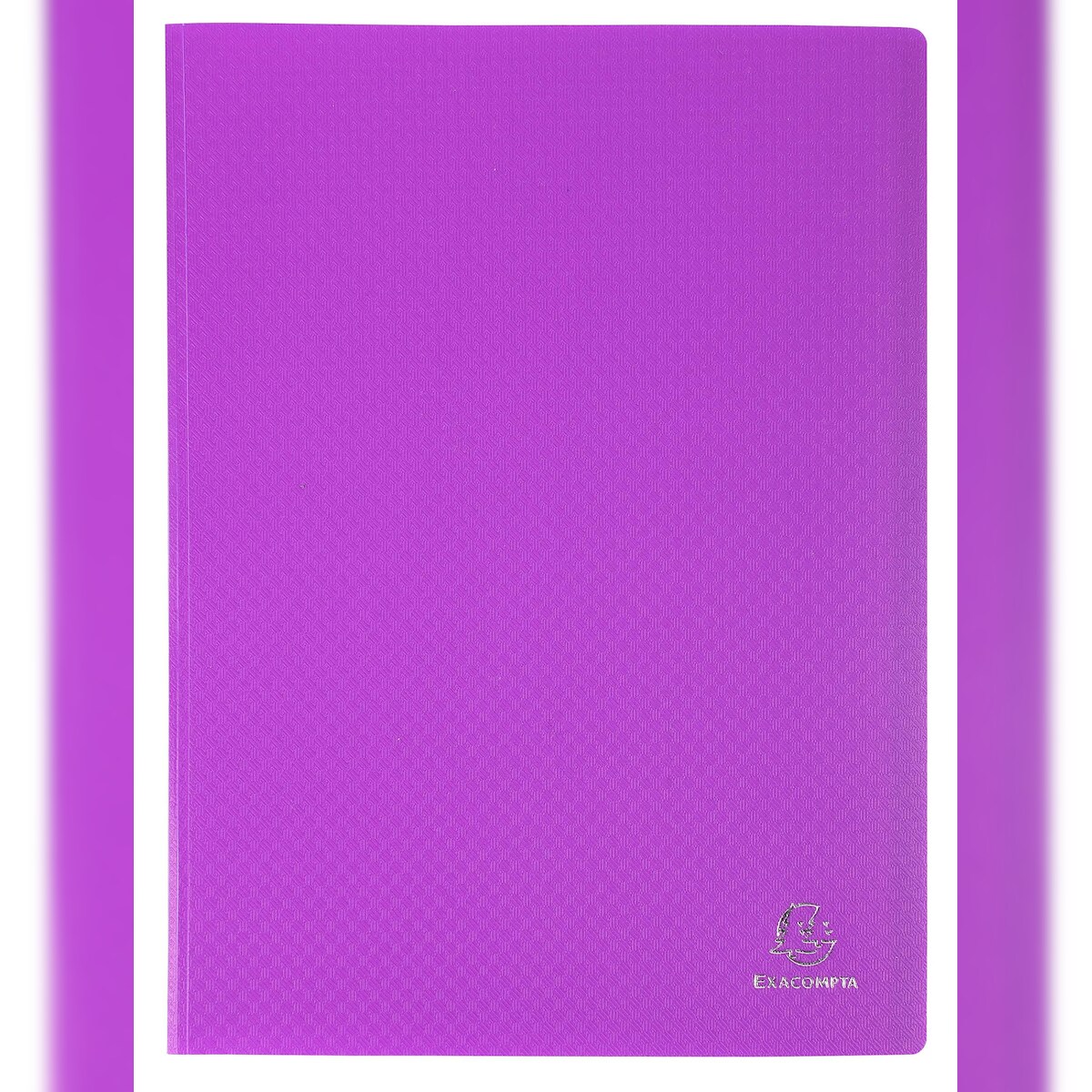 Exacompta 88426E 10x Sichtmappe aus PP 500µ mit 40 glatten Hüllen OPAK, transluzent, für Format DIN A4 - Violett Image
