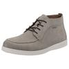 Schnürboots RIEKER, Herren, Gr. 43, beige (hellbeige), Veloursleder, unifarben, sportlich, Schuhe, Stiefelette, High-Top Sneaker, Klassik-Boots mit Lederinnensohle