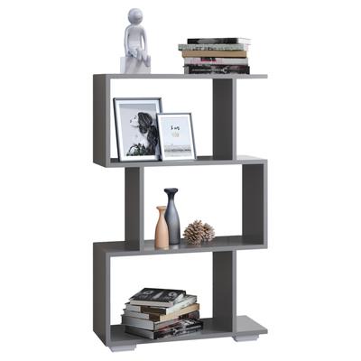 Standregal VCM "VCM Holz Raumteiler Stand Regal Bücherregal Deko Bücher Standregal Palusa M" Gr. 60, grau (anthrazit), B:60cm H:97cm T:24cm, Holzwerkstoff, Holz, Spanplatte, Regale Image