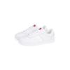 Plateausneaker TOMMY JEANS "THE GREENWICH LEATHER", Damen, Gr. 38, weiß, Leder, Lederimitat, sportlich, Schuhe, Freizeitschuh, Halbschuh, Schnürschuh im Basket-Look
