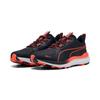Trailrunningschuh PUMA "REFLECT LITE TRAIL", Gr. 47, puma schwarz, glowing rot, Textil, sportlich, Schuhe