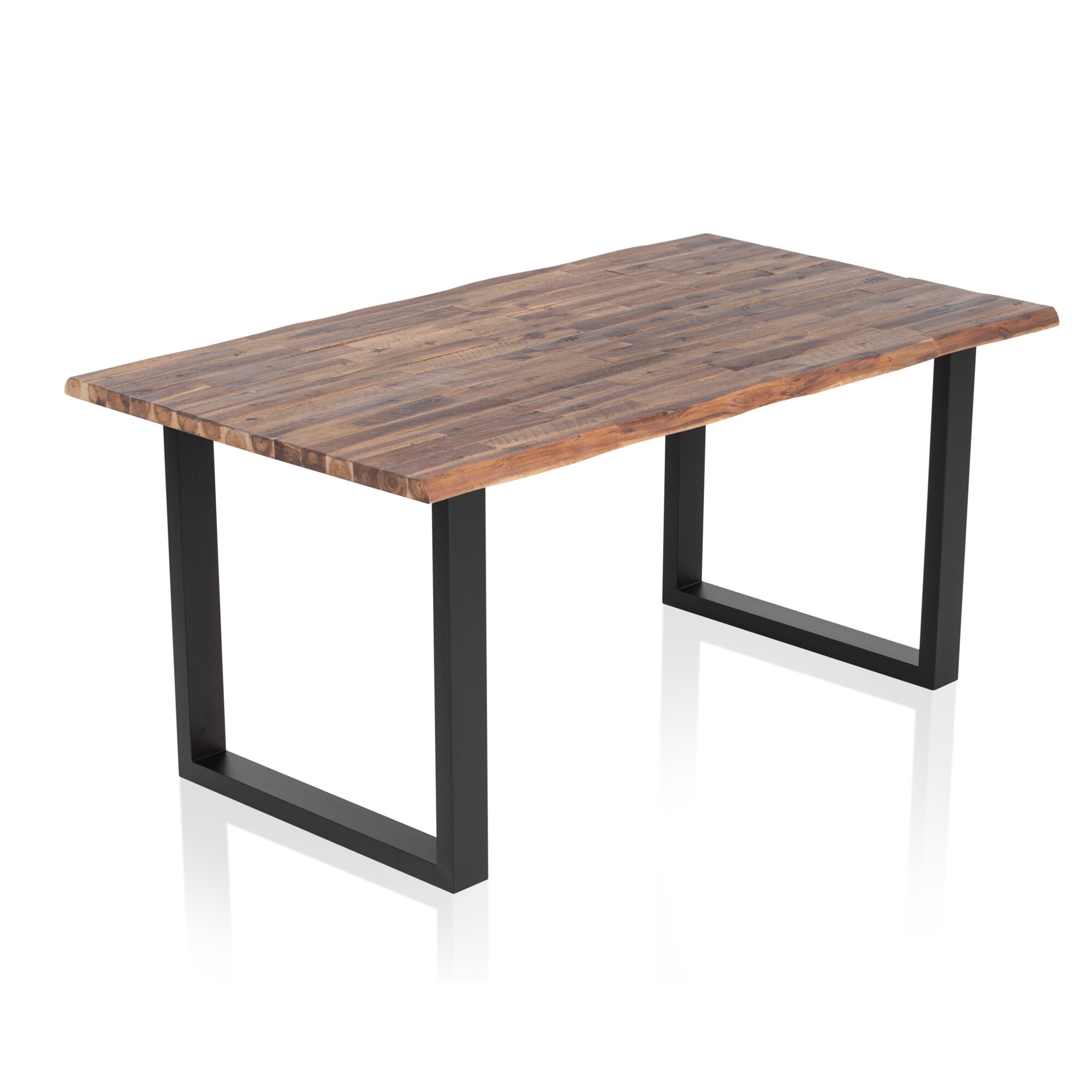 SalesFever »Wilson« Esstisch Akazie mit schwarzem Gestell 120x80 cm Image