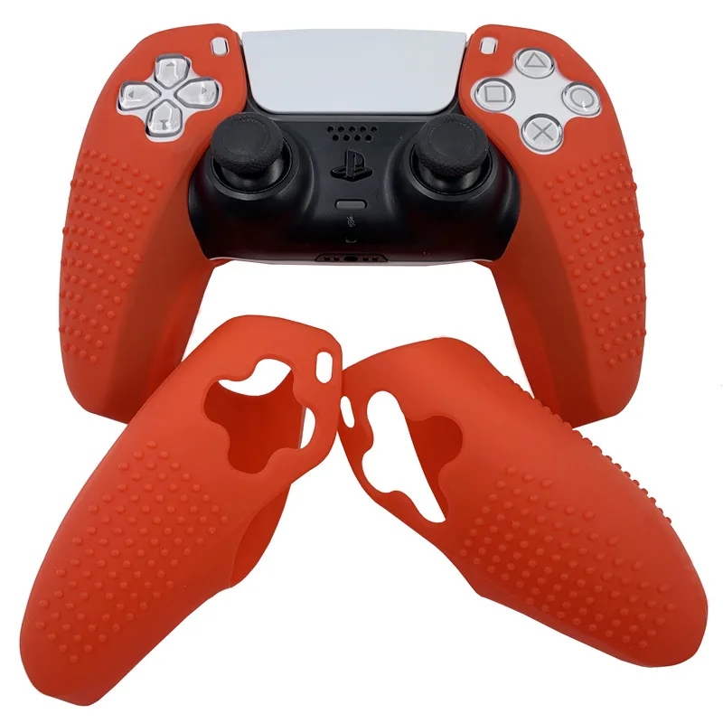 PS5 Controller Split Silicone Cover Protection Skin for Playstation 5 Game Accessory Soft Case Sleeve Non-Slip Gamepad Grip Case