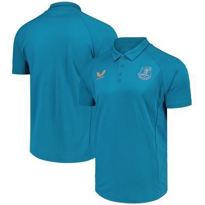 Everton Castore Spielerpräsentations-Poloshirt – Blau Image