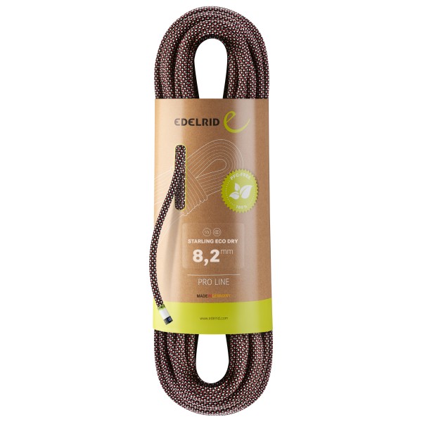 Edelrid - Starling Eco Dry 8,2 - Halbseil Länge 50 m braun