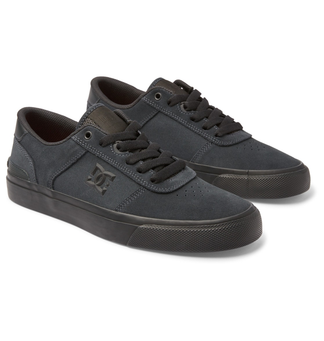 Skateschuh DC SHOES "Teknic S", Herren, Gr. 8,5(41), grau (grau, schwarz, grau), Obermaterial: Leder [Kuh] / Futter: Textil / Außensohle: Gummi, Schuhe