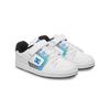 Sneaker DC SHOES "Manteca 4 V", Kinder, Gr. 6,5(38), weiß (weiß, blau), 51% Leder, 49% Synthetikmaterial, Schuhe