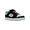 Sneaker DC SHOES "Manteca 4 V", Kinder, Gr. 4(35), schwarz, orange, grün, 51% Leder, 49% Synthetikmaterial, Schuhe