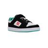 Sneaker DC SHOES "Manteca 4 V", Kinder, Gr. 7(39), schwarz, orange, grün, 51% Leder, 49% Synthetikmaterial, Schuhe