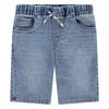 Jeansbermudas LEVI'S KIDS "LVB SKINNY FIT DOBBY SHORT", Jungen, Gr. 14 (164), N-Gr, gravy train, Denim/Jeans, Obermaterial: 68% Baumwolle, 31% Polyester, 1% Elasthan, casual, skinny fit, Jeans, for BOYS