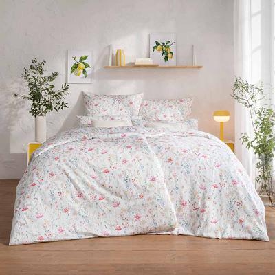 Bettwäsche ESTELLA "Celeste", pink, B/L: 135cm x 200cm, 2 St., Mako-Satin, B/L: 80cm x 80cm & 40cm x 80cm, Mako-Satin, Obermaterial: 100% Baumwolle, Bettwäsche Image