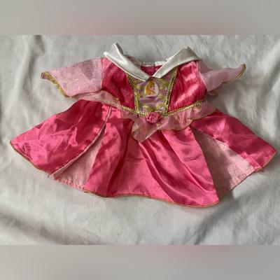 Disney Toys | Build A Bear Disney Princess Aurora Sleeping Beauty Glitter Fancy Gown Dress Euc | Color: Gold/Pink | Size: Osg