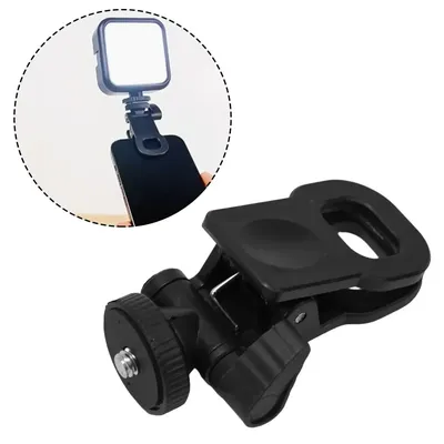 Mini Fill Light Clip Camera Flash Holder 1/4 Screw Mount Universal Phone Tripod Tablet Mount Clamp Photography Accessories
