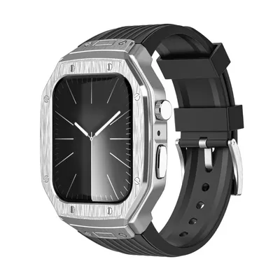 Modifikationskit Integriertes Gehäusearmband für Apple Watch Serie 9 8 7 6 5 4 SE 44 mm 45 mm Iwatch Image