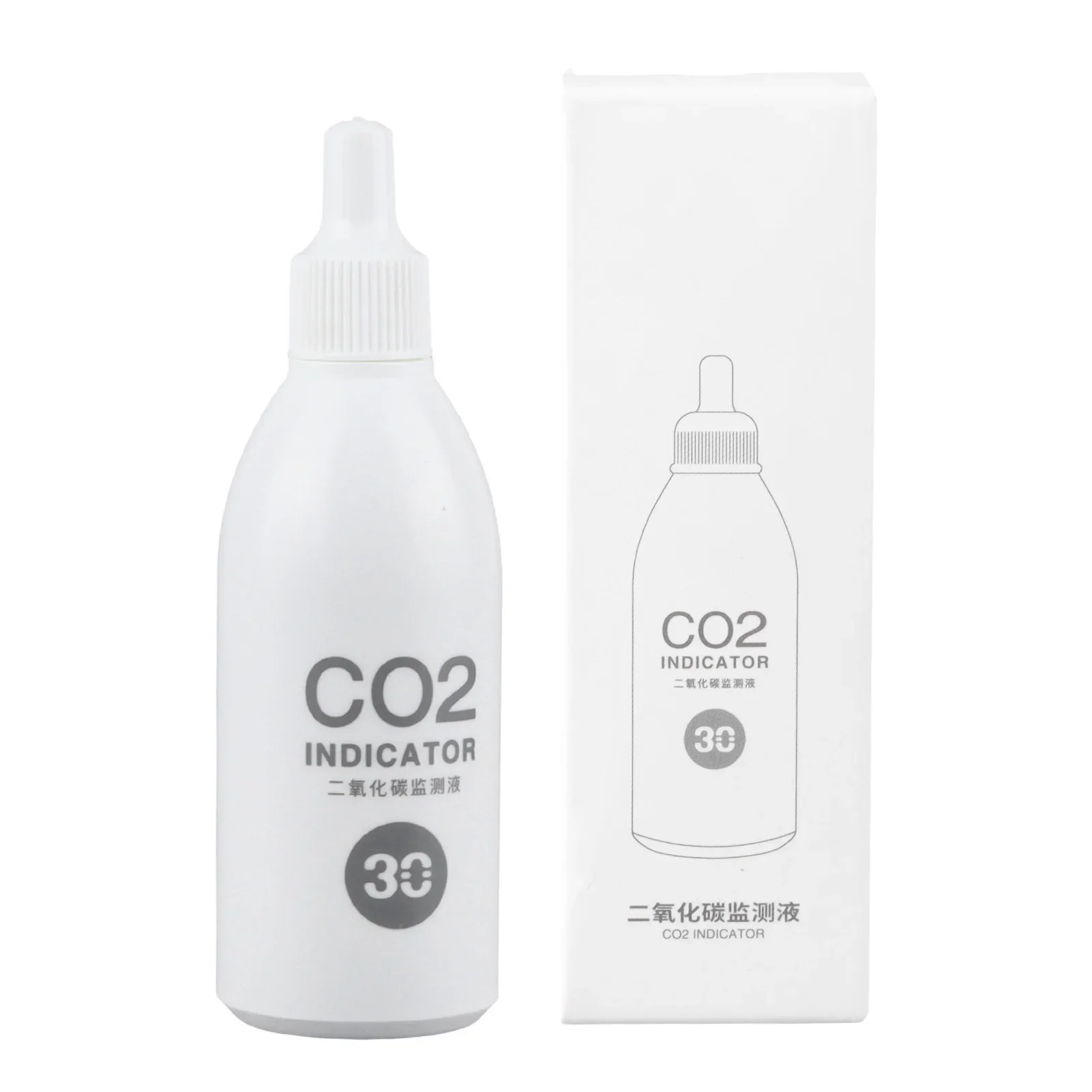 Fischflüssigkeitstest für Aquarienfische CO2-Indikatorlösung Aquarium CO2-Indikatorlösung Langfristige Überwachung Image