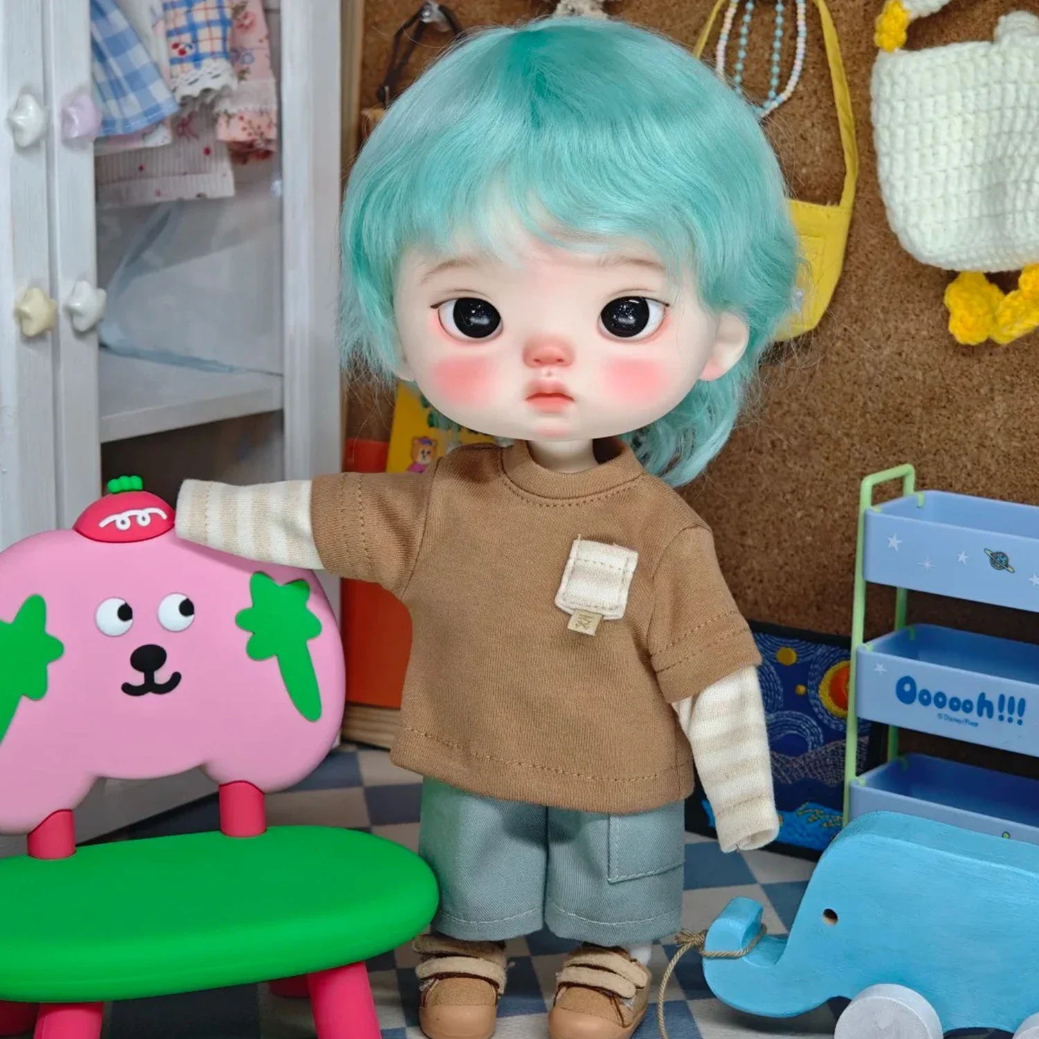 TUD Bjd Puppe 1/6 Nackte Puppe Anime Little Fat Face Ausdruck Kopf ShugaFair Bjd Hochwertige Puppen mit Kugelgelenk Image