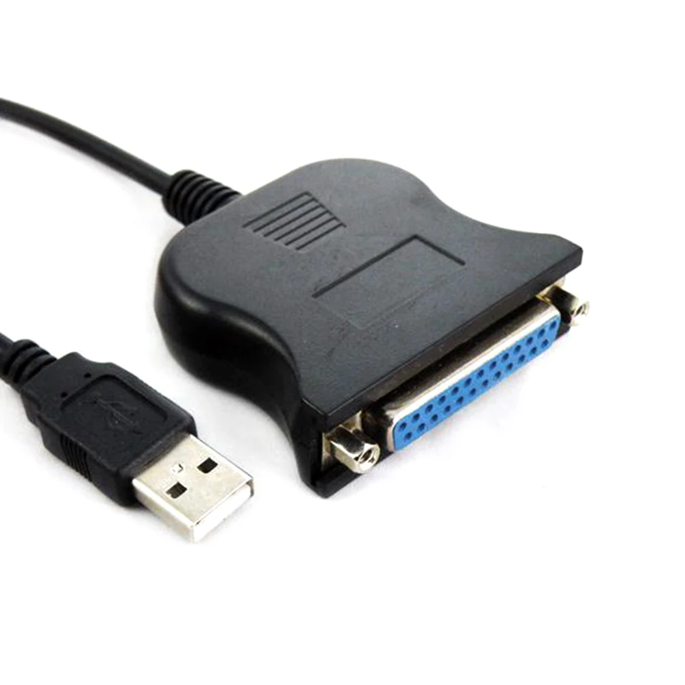 USB auf 25-polige DB25-Buchse IEEE 1284 Paralleldrucker LPT-Adapter Druckkonverterkabel Parallelschnittstellenkommunikation Image