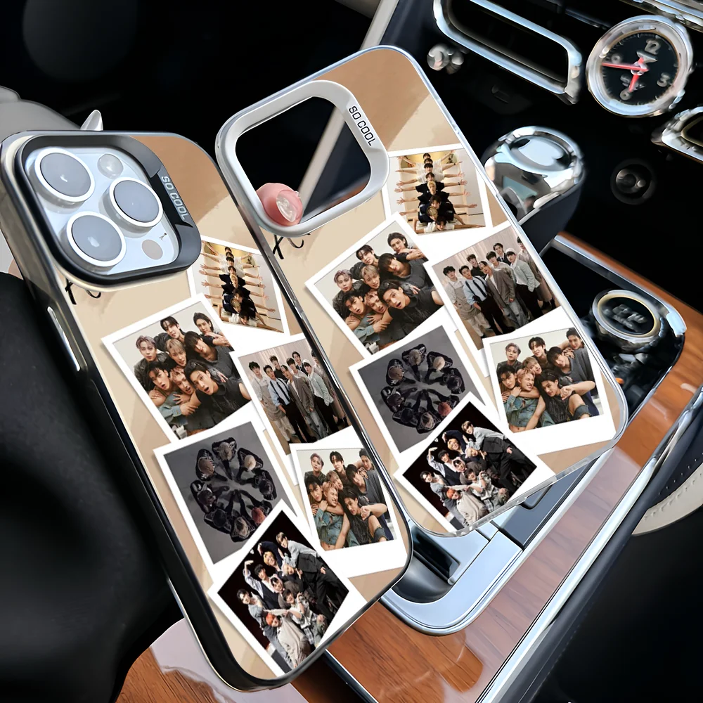 Epc Singer A- ATEEZ-S Phone Case IMD Phone Case For iPhone 16 15 14 13 12 11 Pro Max Plus Color Silver Cover Image