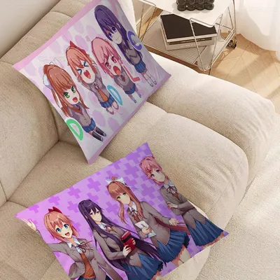 Doki Anime L-Literature Club Kissen Geschenk Home Office Dekoration Schlafzimmer Sofa Auto Image