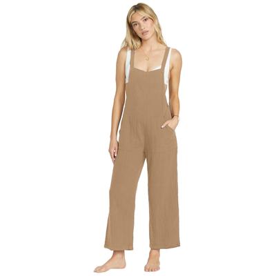 Jumpsuit BILLABONG "Pacific Time", Damen, Gr. M, US-Größen, grün (khaki), 100% Baumwolle, Langarm, Overalls Image