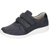 Klettschuh WALDLÄUFER "M-IRA-Soft", Damen, Gr. 6,5, blau (dunkelblau), Nubukleder, Textil, klassisch, Schuhe, Halbschuh, Komfortschuh in besonders breiter Schuhweite M (extraweit)