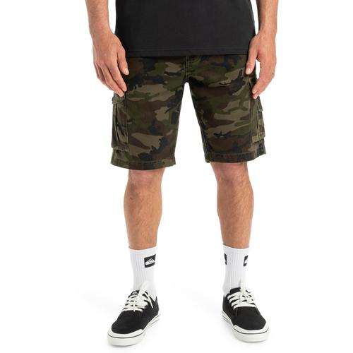 Bermudas QUIKSILVER ""Crucial Battle 21"", Herren, Gr. 36(XL), grün (camo print crucial battle), [Hauptstoff] 100% Baumwolle, Hosen