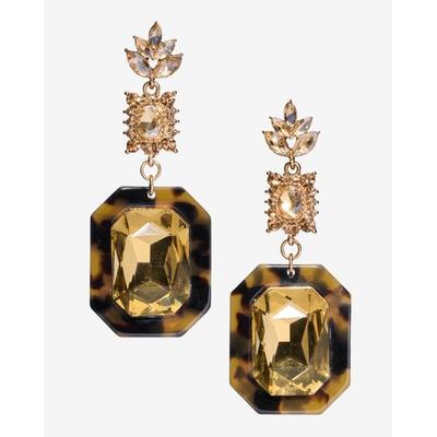 Boston Proper - Brown - Tortoise Gem Drop Earring