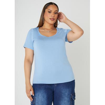 Plus Size The Basic Scoop Neck Tee