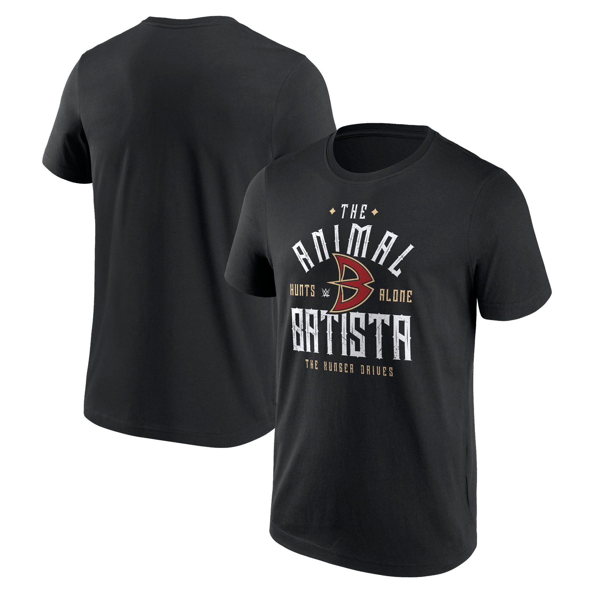 WWE Batista The Animal T-Shirt - Schwarz - Herren Image