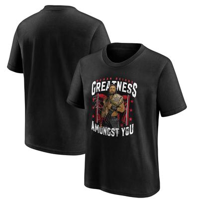 WWE Roman Reigns Greatness Amongst You T-Shirt - Schwarz - Jugendliche Image