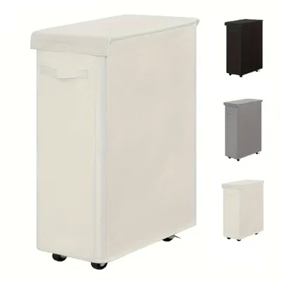1PC 65L/17.17Gal Laundry Basket With Wheels And Lid,Closed Laundry Hamper,Suitable For