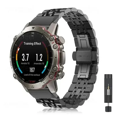 26 22 20mm Quickfit Watch Metal Strap For Garmin Fenix 7S 7x 7 6S 6X 6 Pro 5X 5 5S 935 945 Enduro