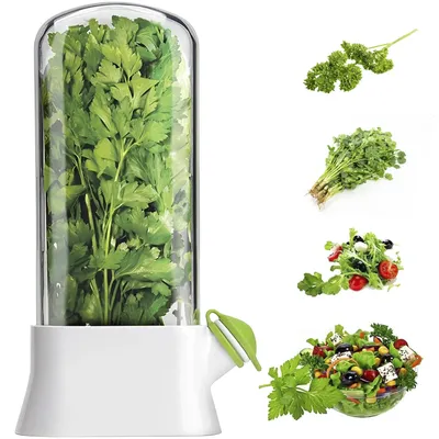 Herb Saver for Refrigerator Vegetable Preserving Bottle Fresh Herb Keeper Pod Cilantro Saver