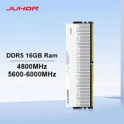 JUHOR DDR5 16GB 4800MHz 5600MHz 6000MHz 6400MHz 6800MHz 7200MHz DDR5 RAM UDIMM for Computer PC