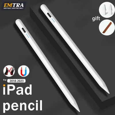 For iPad Pencil 1 2 Gen Palm Rejection Apple Pencil Stylus Pen 2018-2023 Pro Air Mini iPad