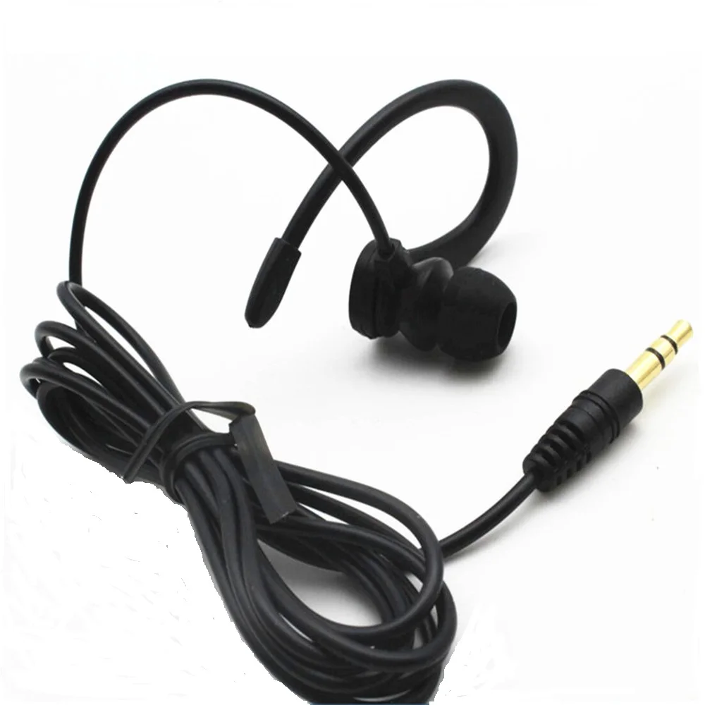 10 Pcs Single Side Earbud Headphones Stereo in-Ear Earphone Ear Hook Earpiece for PC,Radio,Smartphones MP3 Players