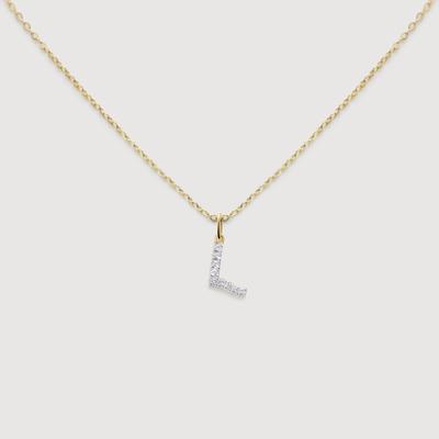 Diamond Initial L Necklace