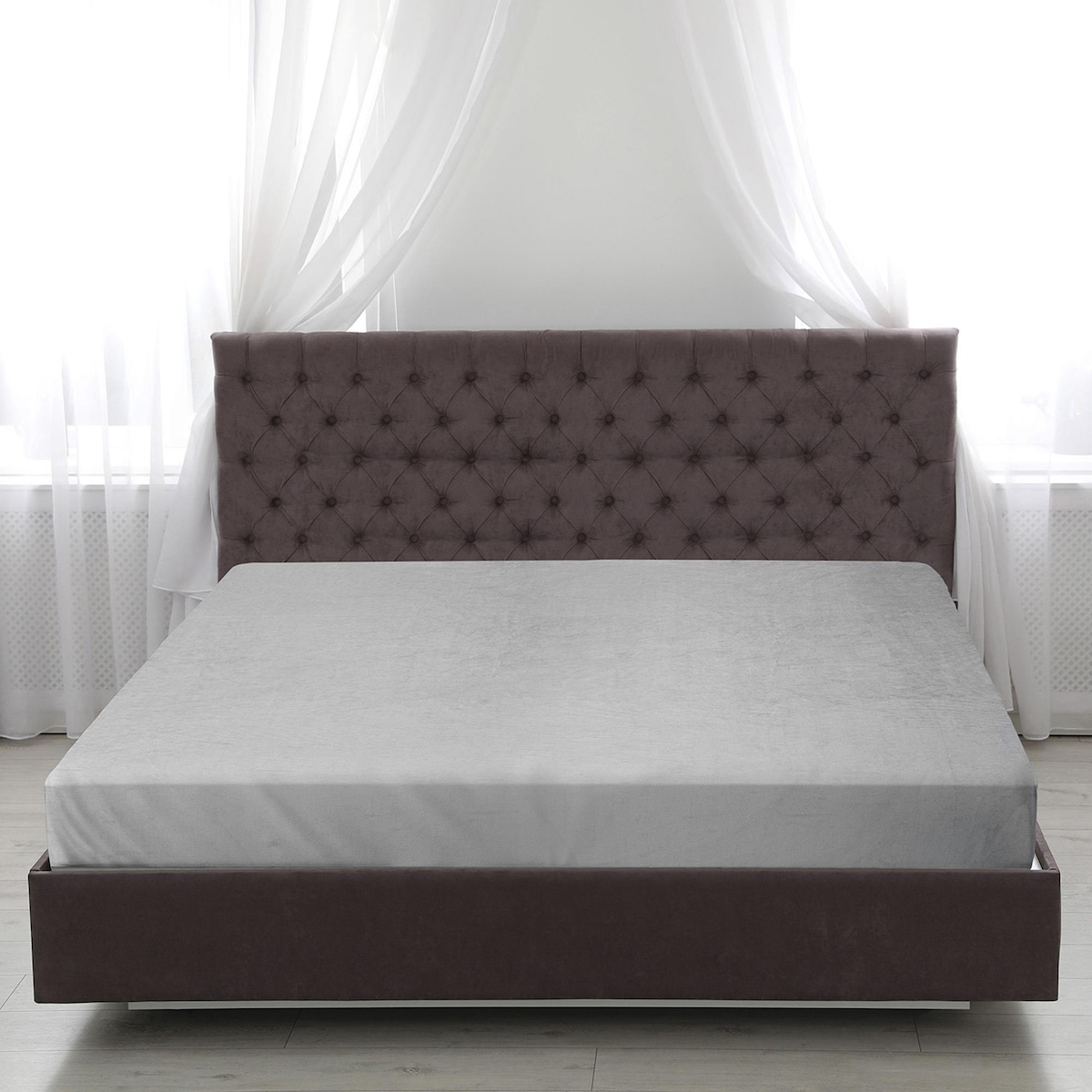 Bestlivings Spannbettlaken Cashmere Touch - 140-160x200cm ( Silber ) Image