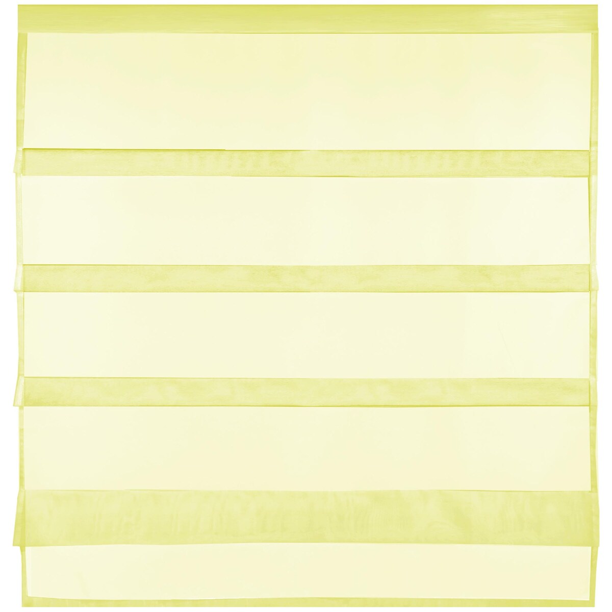 Bestlivings Bistrogardine Raffoptik mit Stangendurchzug "Sky" in 100x110 cm - Gelb Image